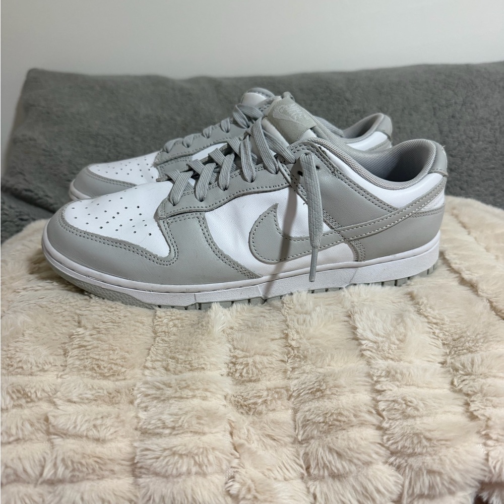 Nike Dunk Low White and Light Grey Sneakers